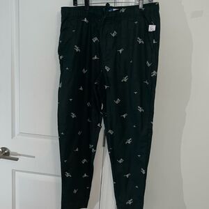 NWT Old Navy Winter Holiday Ski Flannel Jogger Pajama Pants L Skier Snowboard